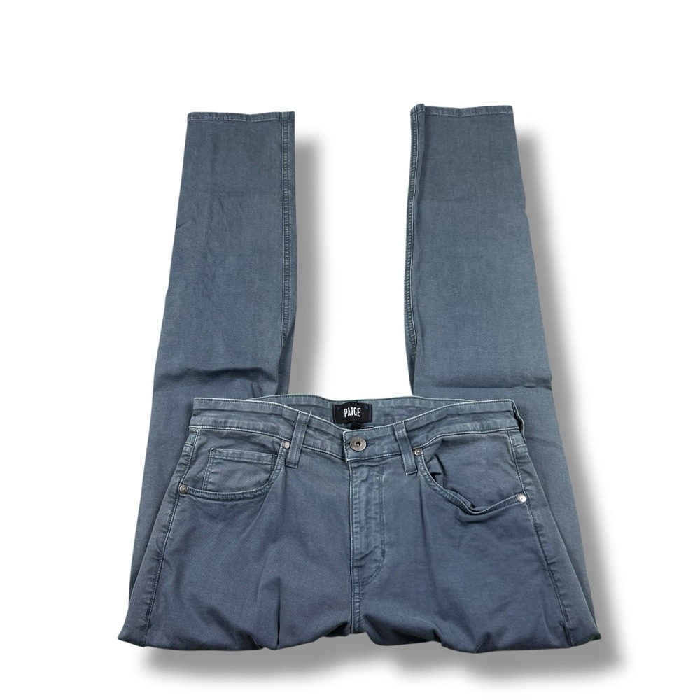 Paige Lennox VTG Washed Blue Slim Fit Denim Jeans Mens Sz 32x32 Stretch GUC